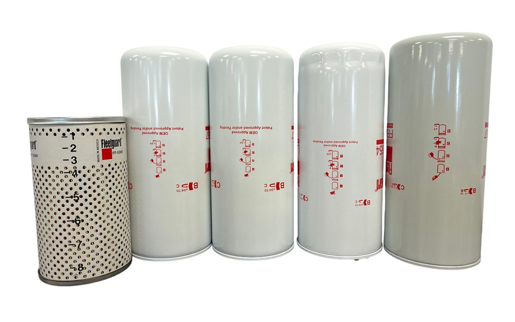 CFKIT Filter Kit Compatible With VOLVO D13 OIL CHANGE KIT FF5507, 2 LF667, LF3654, FF5369W - Crossfilters