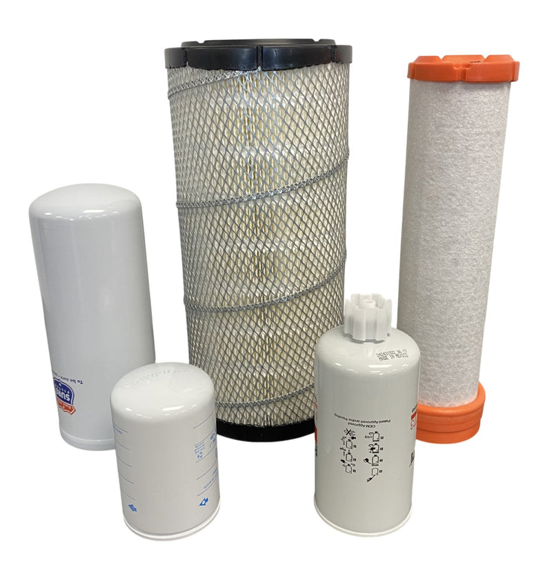 CFKIT Maintenance Filter Kit Compatible with G E H L 6640e Skid Steer Loader W/Eng BF4M2011F