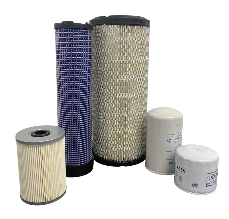 CFKIT Maintenance Filter Kit Compatible with Hyundai R55-9A W/ Yanmar 4TNV98 Excavator