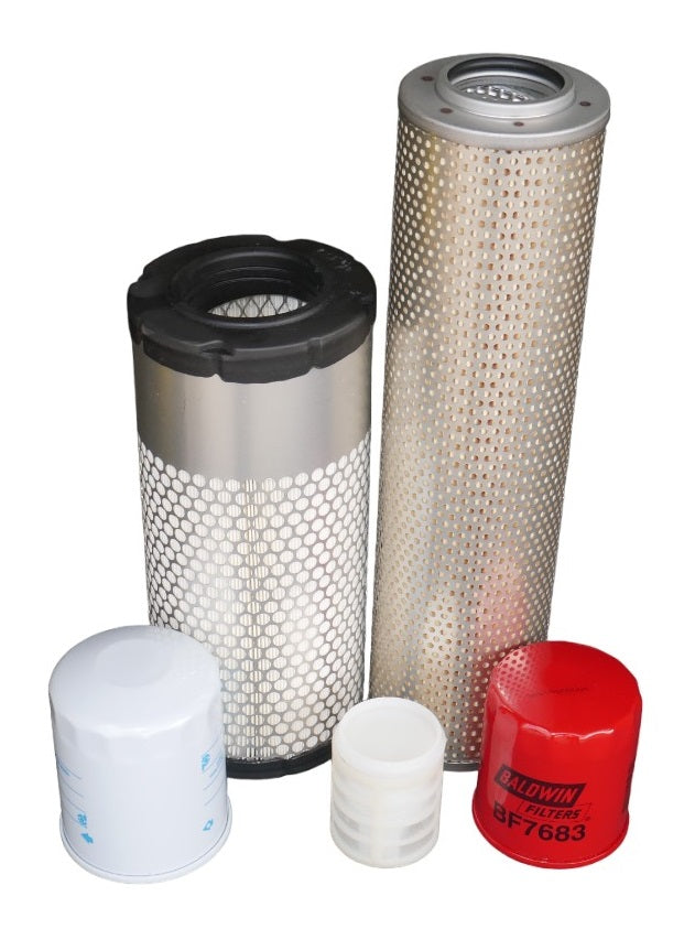 CFKIT Maintenance Filter Kit Compatible with JD 30G Excavator (PIN: 1FF030GX_ _K265001- ) - PC15152