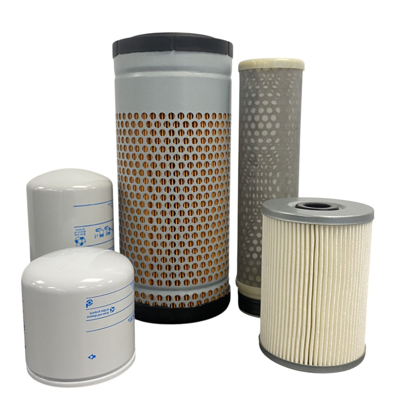 CFKIT Maintenance Filter Kit Compatible with Kobelco SK45 SRX-6E Mini Excavator