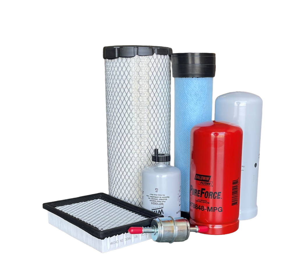 CFKIT Maintenance Filter Kit Compatible with NH C185 Skid Steer Loader (01/06-12/07)
