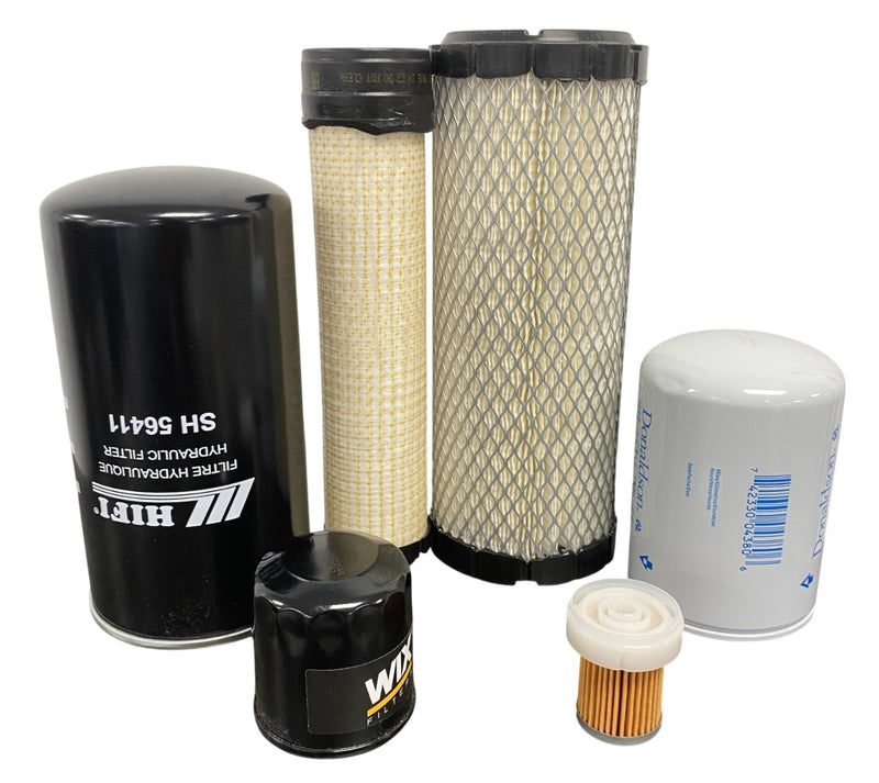 CFKIT Maintenance Filter Kit Compatible with NH Boomer 35 Compact Tractor 12x12 or HST (08/10 - )