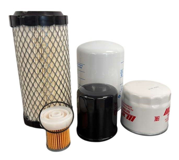 CFKIT Maintenance Filter Kit Compatible with New Holland Boomer 24 Compact Tractor (11/13 - 01/19)