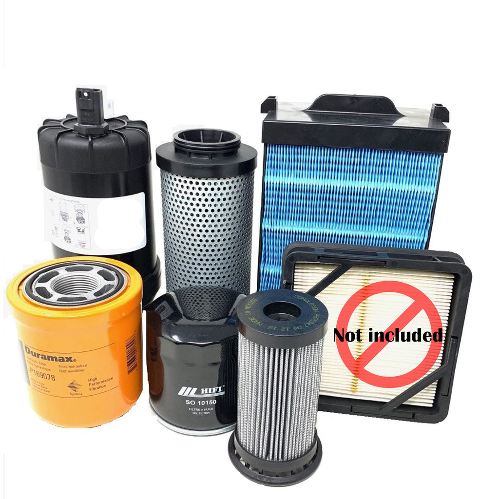 CFKIT Filter Kit for Bobcat S590 Compact Track Loader w/o Safety Air Filter (AR9R11001 & Above - Crossfilters