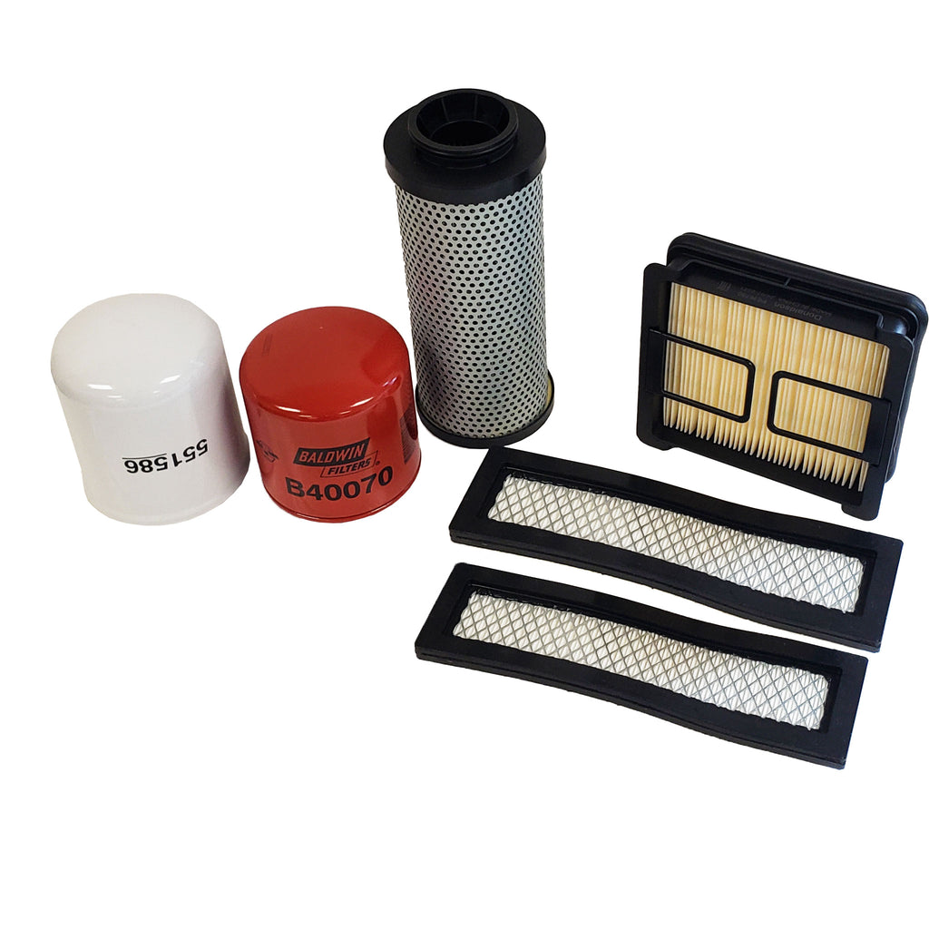 CFKIT 500 Hour Filter Kit Compatible with Bobcat T595 Compatible with Doosan D24 (Tier 4)