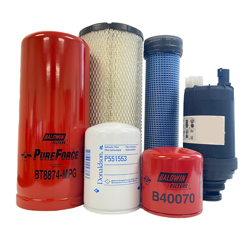CFKIT Maintenance Filter Kit Compatible with E85 Excavators S/N B48411001 & Above