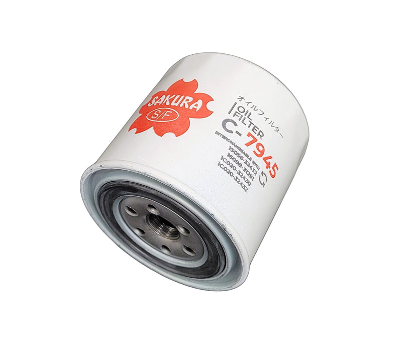 C7945 Sakura Oil Filter (Replaces Kubota HH1C032430, 1C02032430, 279809) - Crossfilters