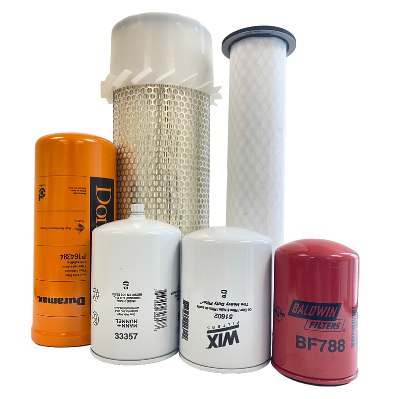 CFKIT Maintenance Filter Kit Compatible with C A S E  550G Crawler Dozers w/ 4-390 Eng (N/A Engine)