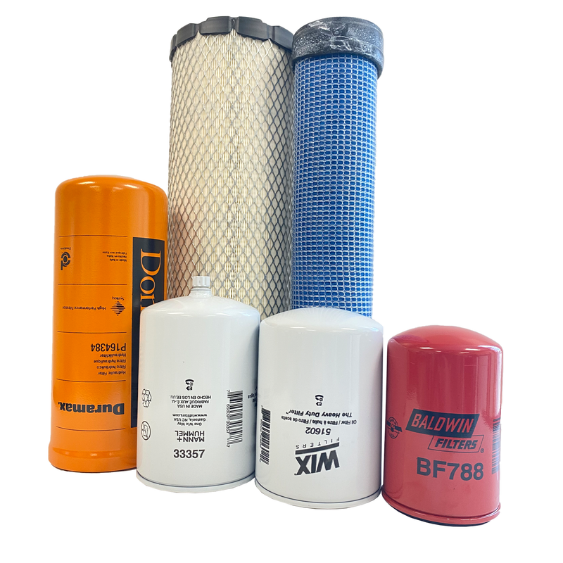CFKIT Maintenance Filter Kit Compatible with C A S E  550G Crawler Dozers w/ 4-390 Eng (Turbo)