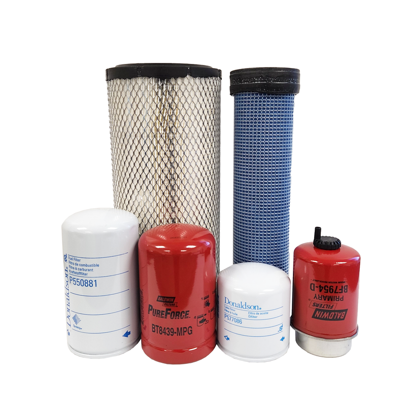 CFKIT Maintenance Filter Kit Compatible with C A S E  590SN Backhoe Loader 4WD