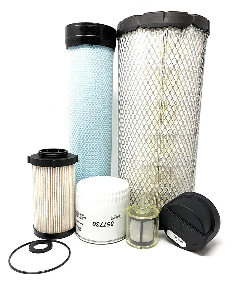 CFKIT 500 Hours Filter Kit For CAT 236D 242D 246D 262D 272D - Crossfilters