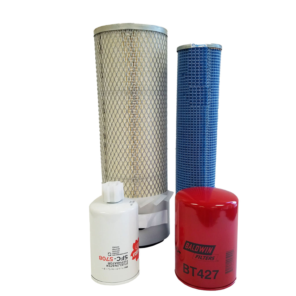 CFKIT Service Filter Kit Compatible with C A S E 580L 580 Super L w/Cummins 3.9L Eng