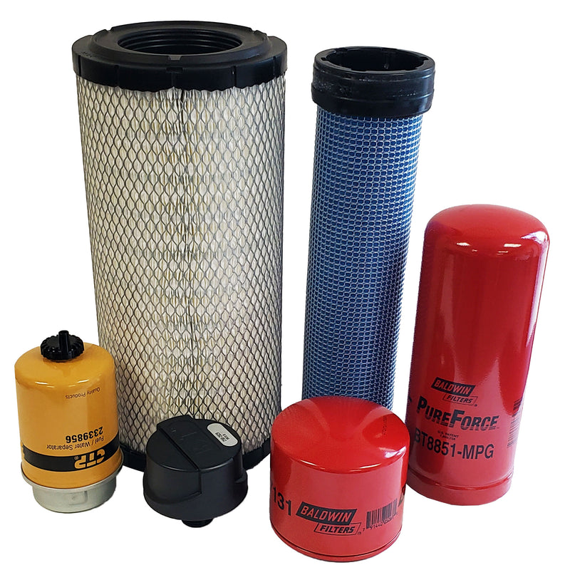 CFKIT Filter Maintenance Kit Compatible with C A T 277C Skid Steer Loader