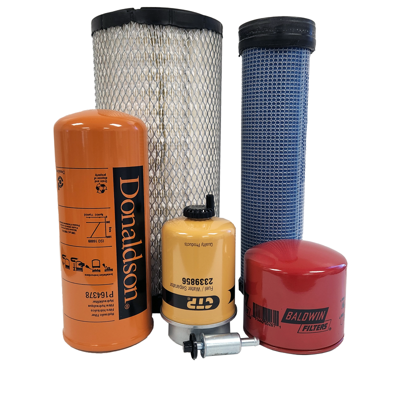 CFKIT Maintenance Filter Kit Compatible with C A T 257B3 Skid Steer Loader (S/N Prefix B7H)