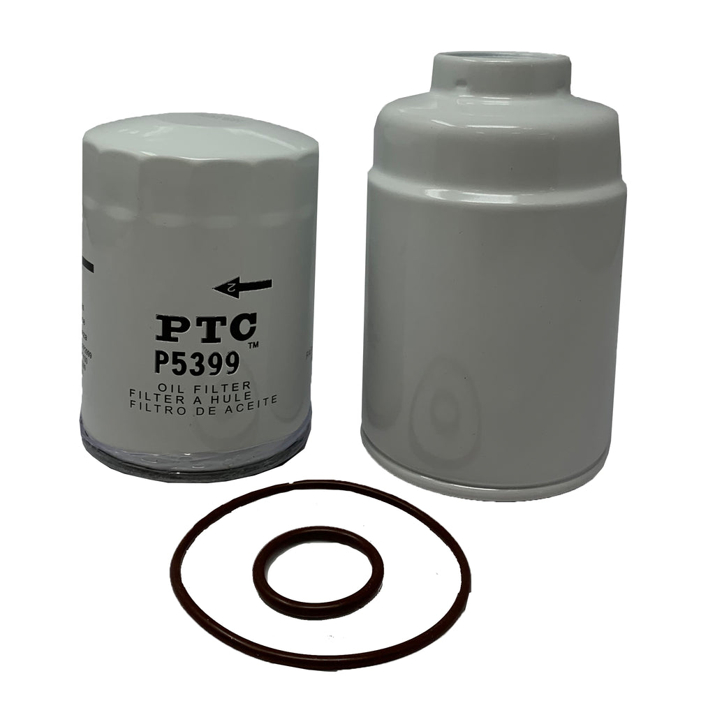CFKIT Filter Kit PTC PPS9059 Fuel/Water Separator & P5399 Lube Filter for GMC 6.6L Duramax Diesel - Crossfilters