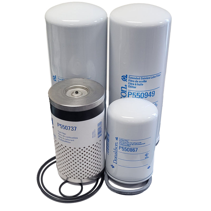 Donaldson Filter Kit P550737 (Fuel) - P555686 (Fuel) - P550949 (Oil) - P550867 (Water)