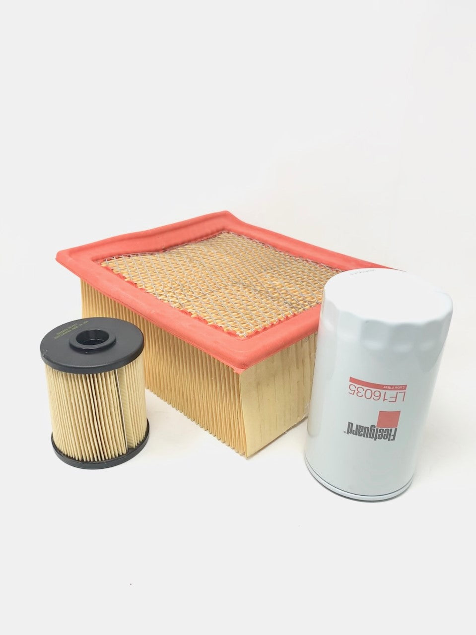 Set Fuel Filter Baldwin PF7977 & Lube Filter Fleetguard LF16035 W/ Air Filter Wix 49946 - Crossfilters
