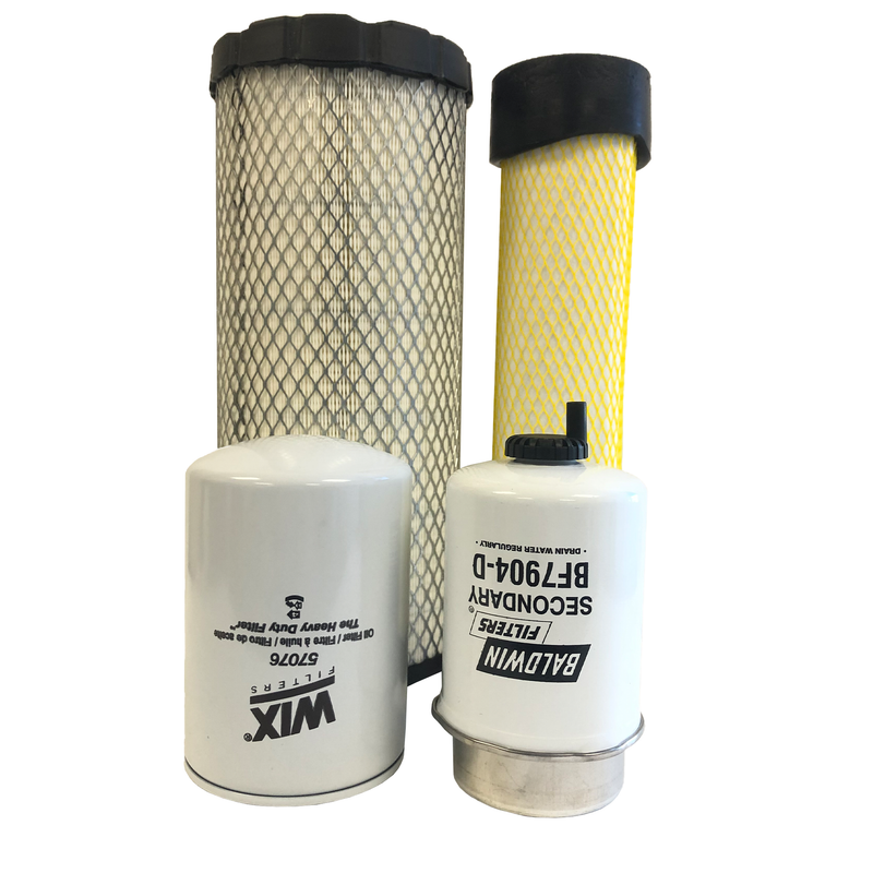 CFKIT Service Filter Kit Compatible with Doosan C185 Series Compressor with Deere 4024T Eng.