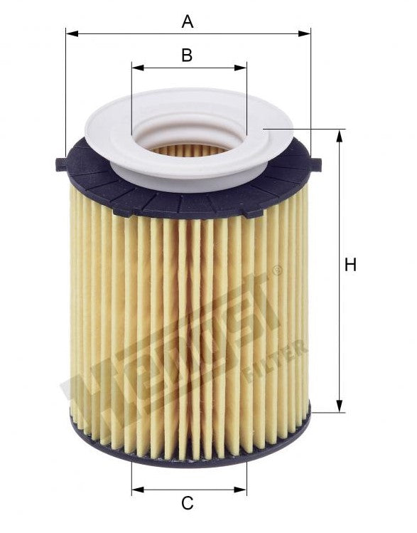 E818HD238 Hengst Oil Filter (Mercedes Benz 2701840125)