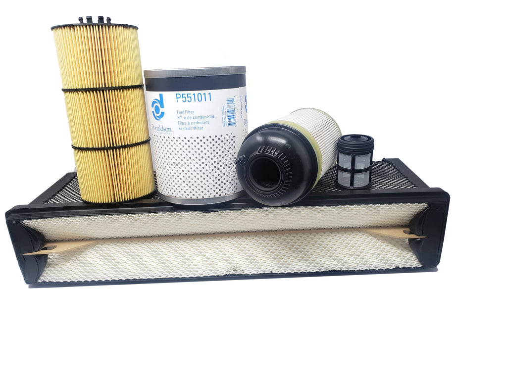 CFKIT Filter Kit for Freightliner Cascadia DD Series Oil, Air, FWS and Fuel (13&up) - Crossfilters