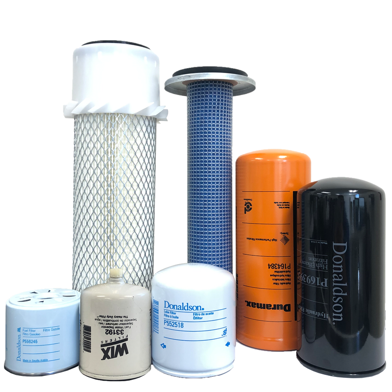 CFKIT Maintenance Filter Kit Compatible with/G E H L 4625SX Skid Steer W/ KUB Diesel V2203 Eng.