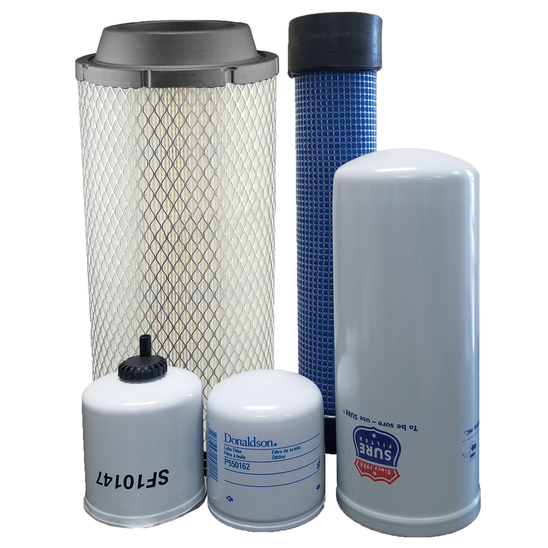 CFKIT Maintenance Filter Kit Compatible with G E H L RT165 Track Loaders w/ Yanmar Tier IV Eng.