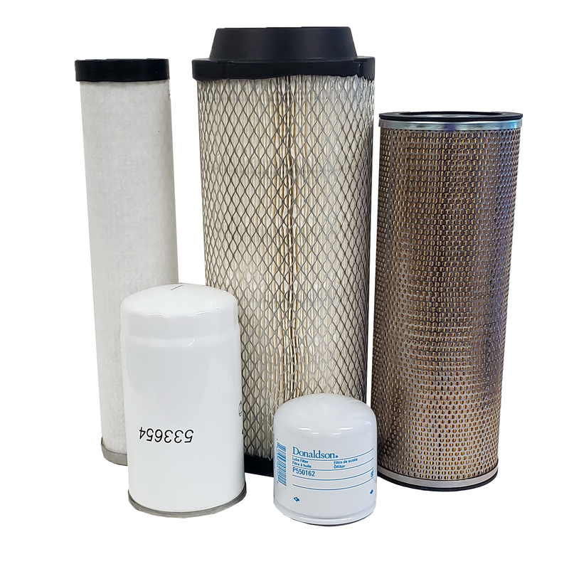 CFKIT Maintenance Filter Kit Compatible with G E H L CTL75 Skid Steer w/ Yanmar 4TNV98T Eng.