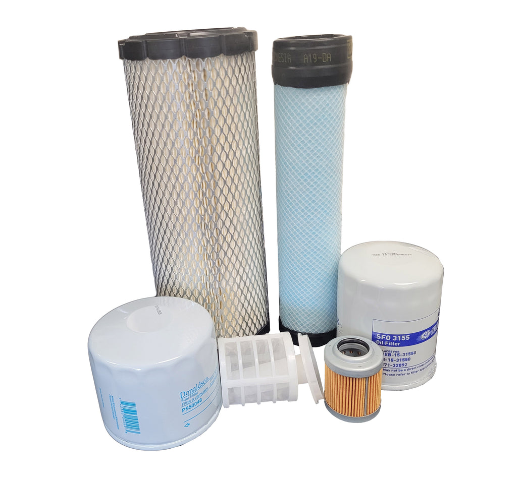 CFKIT Maintenance Filter Kit for HITACHI Excavators ZX35U-2 / ZX35U-2U - Crossfilters