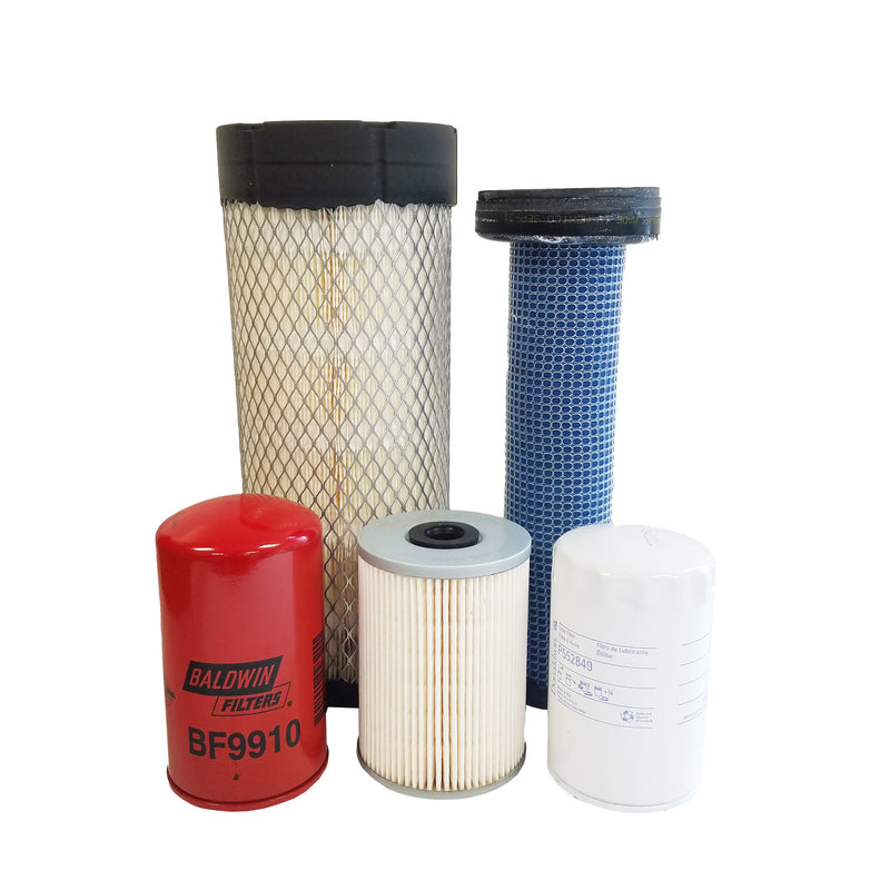 CFKIT Filter Service Kit Compatible with JD 312GR 314G 316GR 318G Skid Steer Loaders