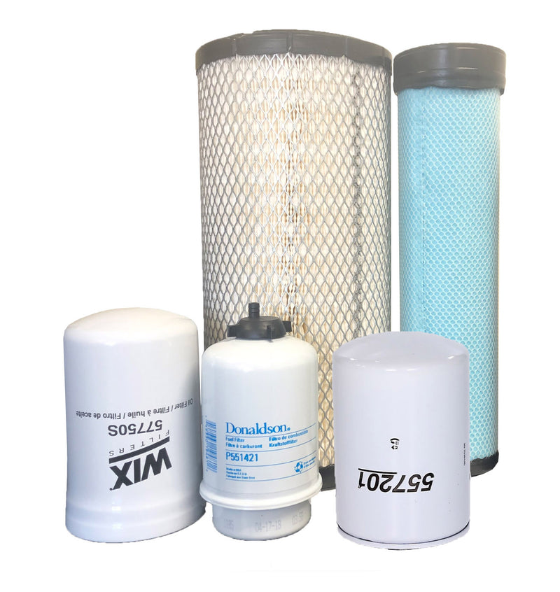 CFKIT 500 Hours Filter Kit Compatible with JD 210LE Backhoe Loader w/ PowerTech 4045 Eng. (Turbo)