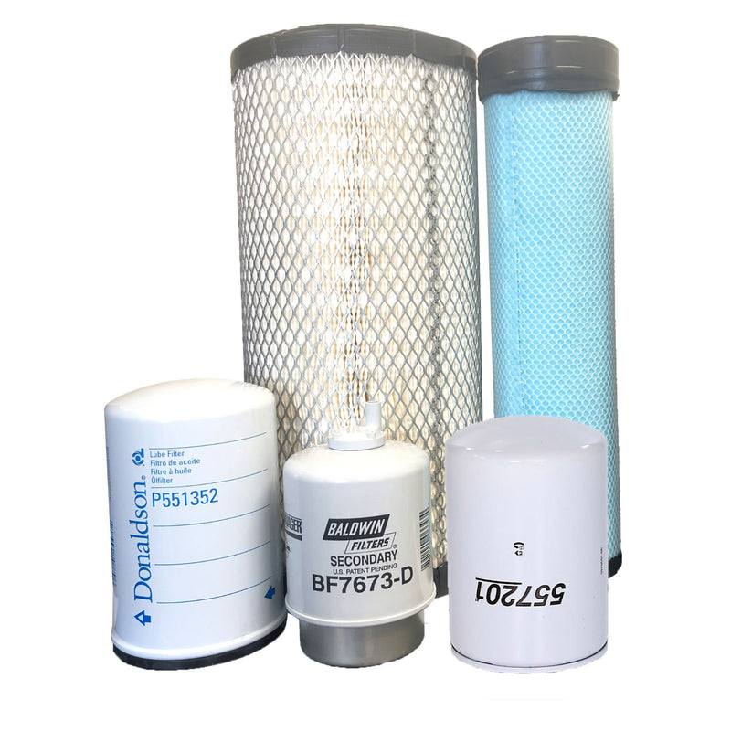 CFKIT 500 Hours Filter Kit Compatible with JD 210LE Backhoe Loader w/ PowerTech 4045 Eng. (Non-Turbo)