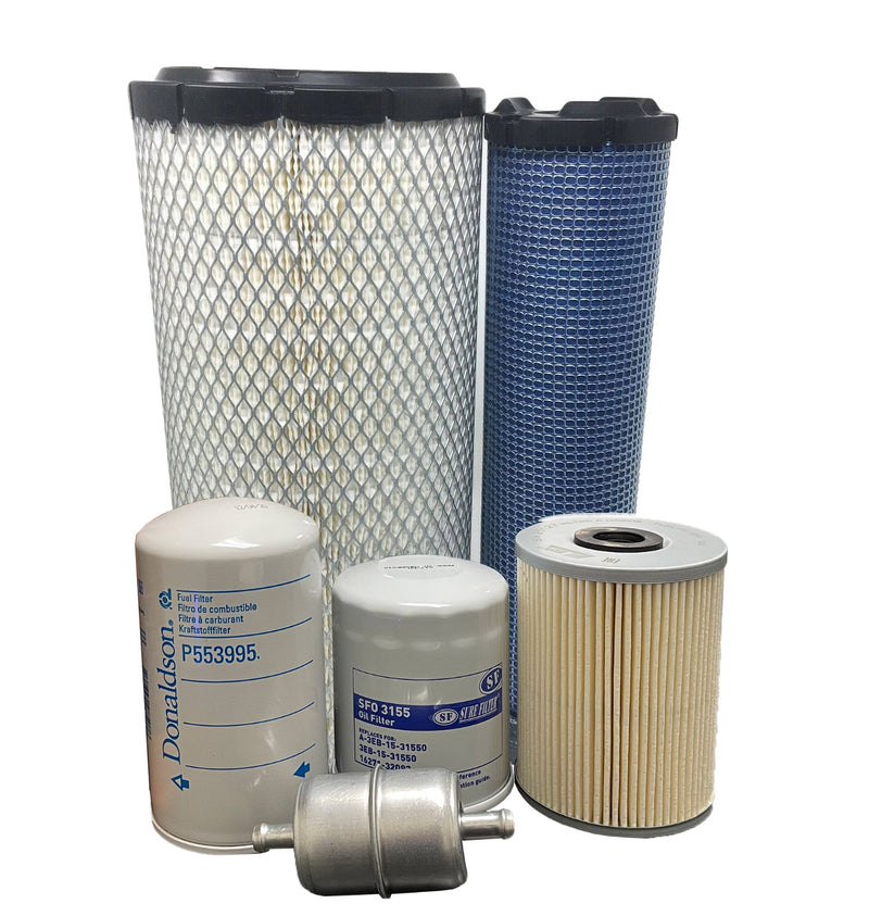 CFKIT 500 Hours Filter Kit Compatible with JD 330G 332G 331G 333G Skid Steer Loaders