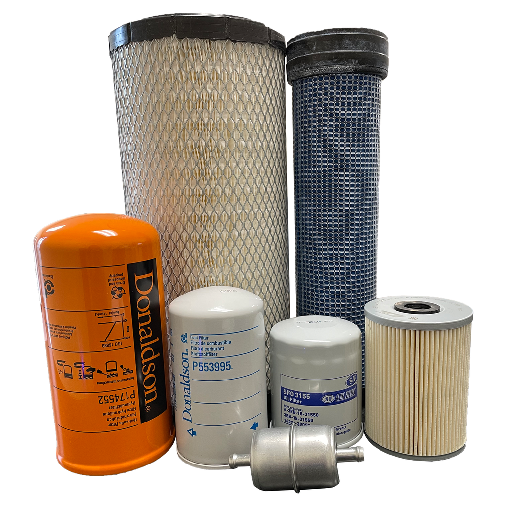 CFKIT Maintenance Filter Kit for John Deere 330G 332G 331G 333G Skid Steer Loaders - Crossfilters