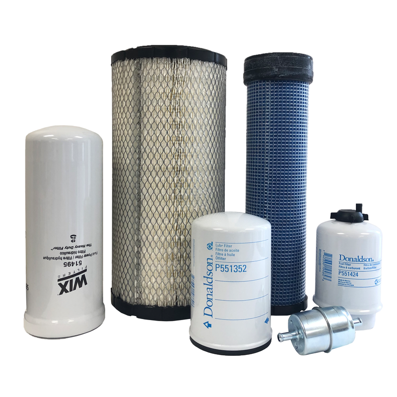 CFKIT Maintenance Filter Kit Compatible with JD 280 Skid Steer w/ 4045T Eng.