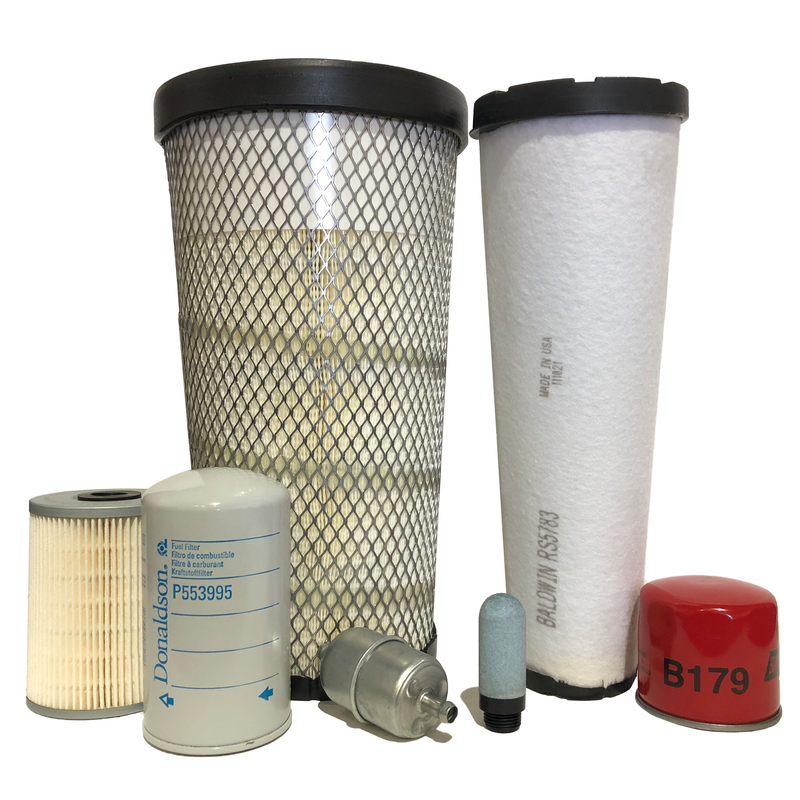 CFKIT Maintenance Filter Kit Compatible with JD 326E Skid Steer Loader w/ 4TNV98CT Eng.