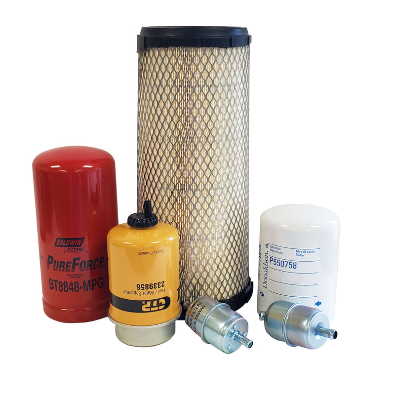 CFKIT Maintenance Filter Kit Compatible with JD 318D, 319D Skid Steer