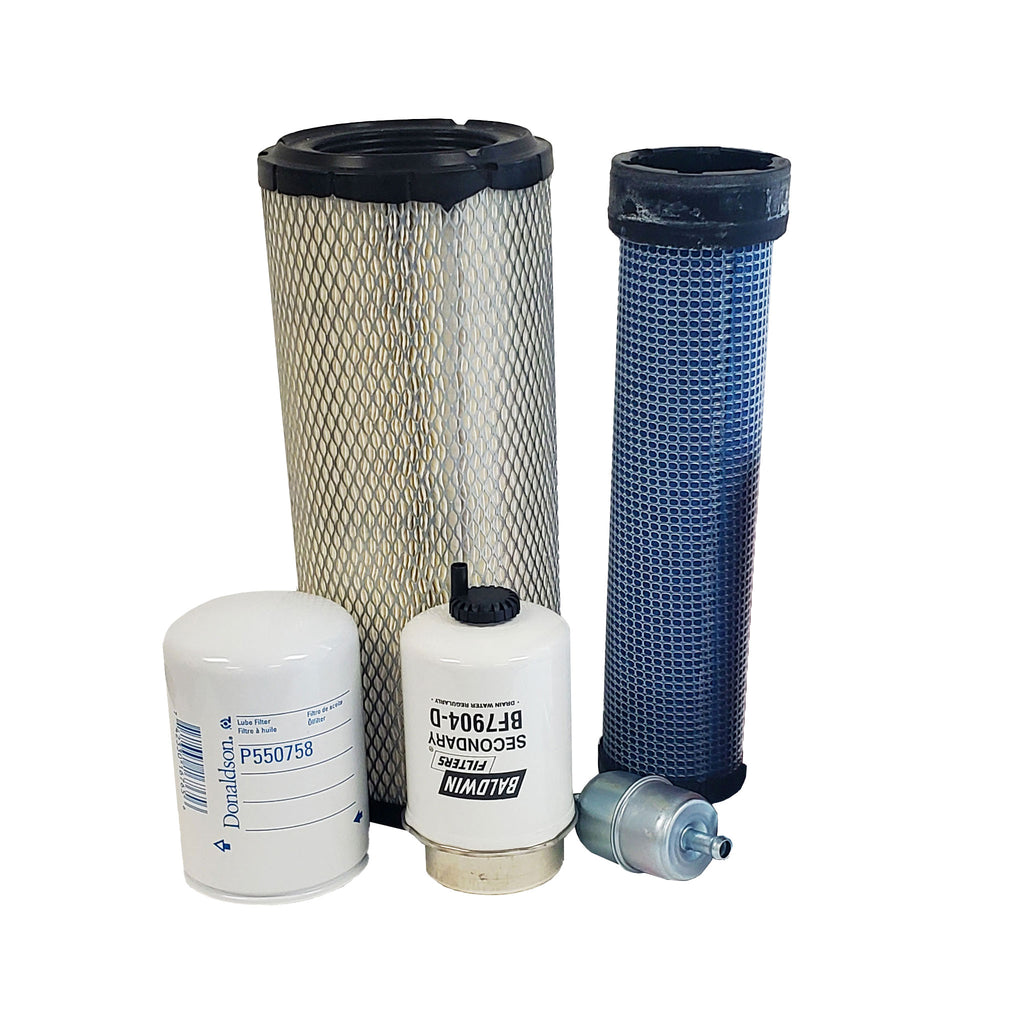 CFKIT Filter Service Kit Compatible with JD CT322 Skid Steer