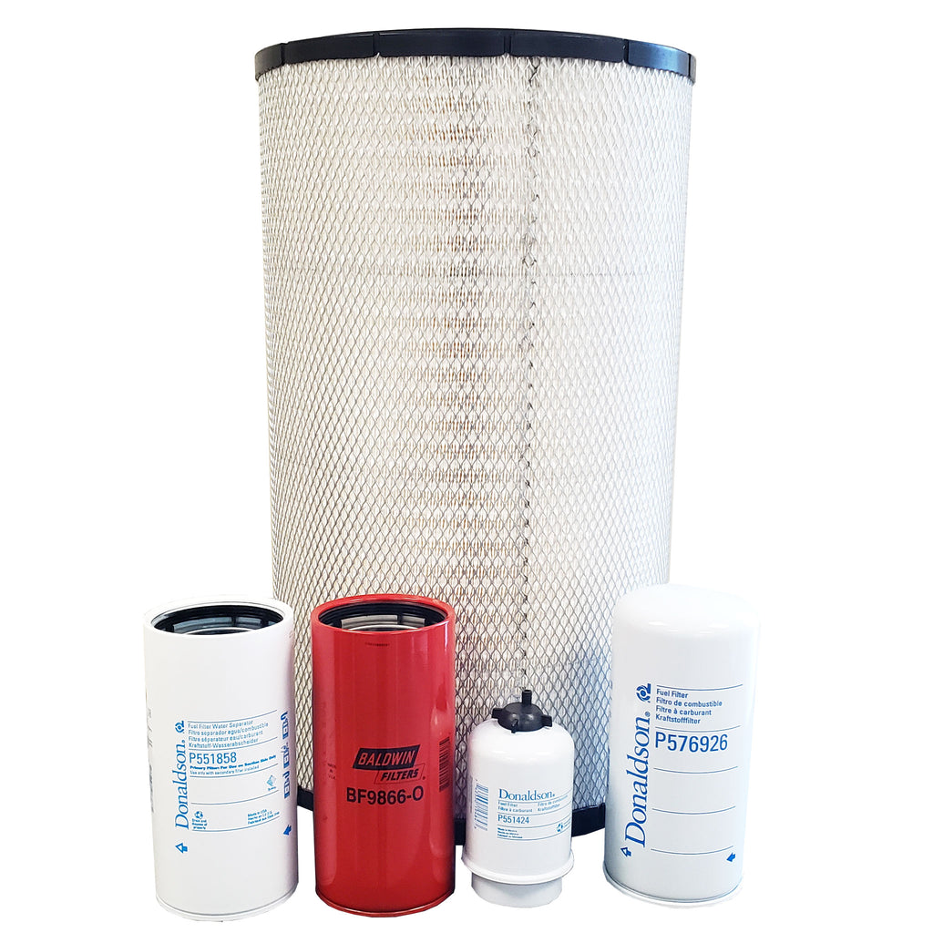 CFKIT Maintenance Filter Kit Compatible with JD 1050K W/ 6135HT005 (Tier 2)