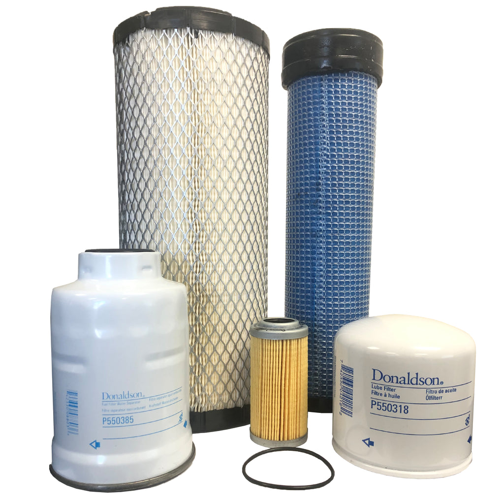 CFKIT Maintenance Filter Kit for/Kubota R530 Loaders w/ V2607 Tier IV Eng. - Crossfilters