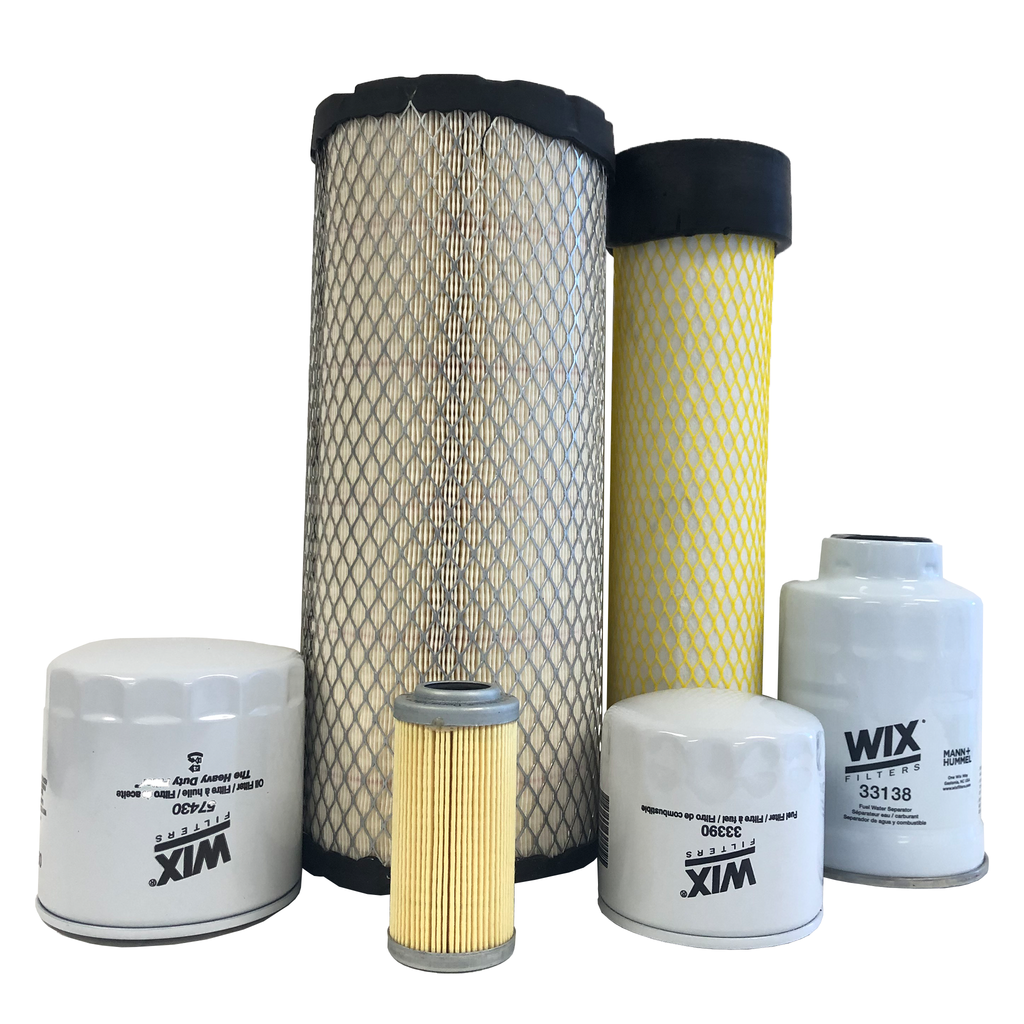 CFKIT Maintenance Filter Kit Compatible with-KUB KX057-4 Excavators w/V2607-DI-E3 Eng.
