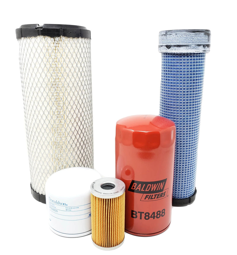 CFKIT Maintenance Filter Kit For Takeuchi TL10V2 Skid Steer – Fits Kubota V3307 Engine, TKSET13