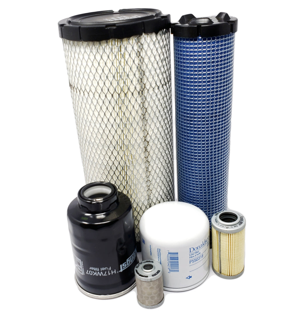 CFKIT Maintenance Filter Kit for Kubota R630 Loader w/Kubota V2607-CR-TE4 Engine - Crossfilters