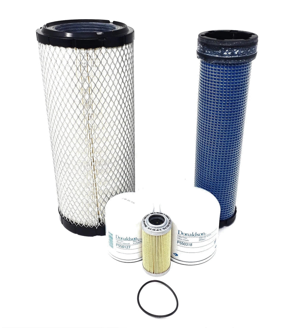CFKIT Maintenance Filter Kit for Kubota KX080-3 Excavator V3800DIE2BH Eng. - Crossfilters