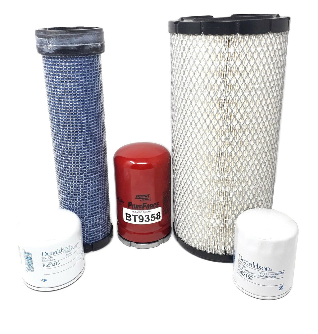 CFKIT Maintenance Filter Kit for Kubota SVL90 w/ Kubota V3800-DI-TE Loaders - Crossfilters