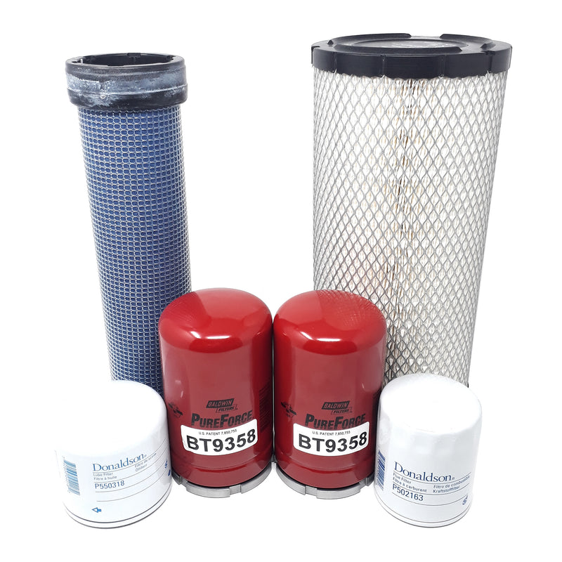 CFKIT Maintenance Filter Kit for Kubota SVL90 HST w/ Kubota V3800-DI-TE Loaders - Crossfilters