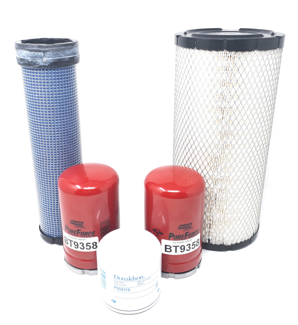 Kubota SVL90-2C (HST) & SVL95-2 (HST) w/ V3800 Eng. Maintenance Filter Kit - crossfilters