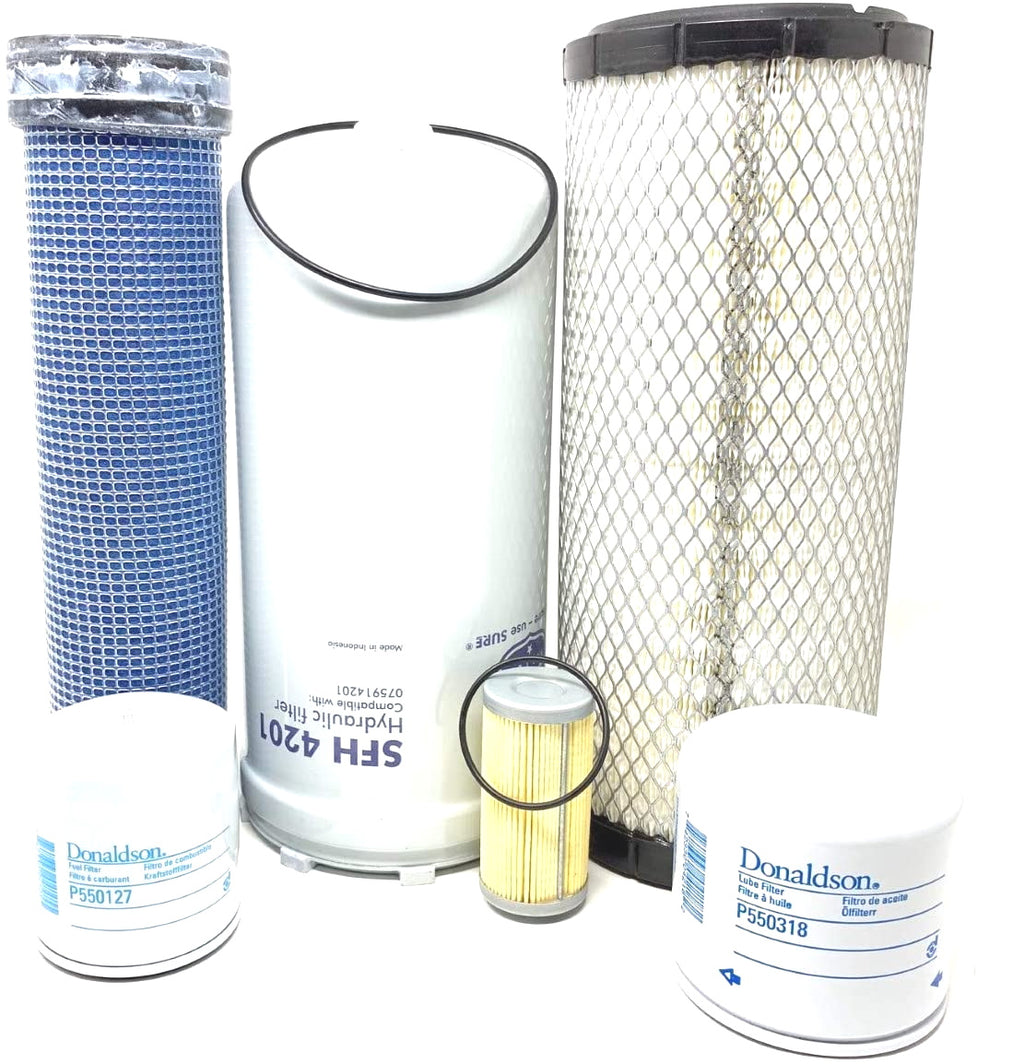 CFKIT Maintenance Filter Kit for Kubota KX080-3 Excavator (Include Hyd Filters) - Crossfilters