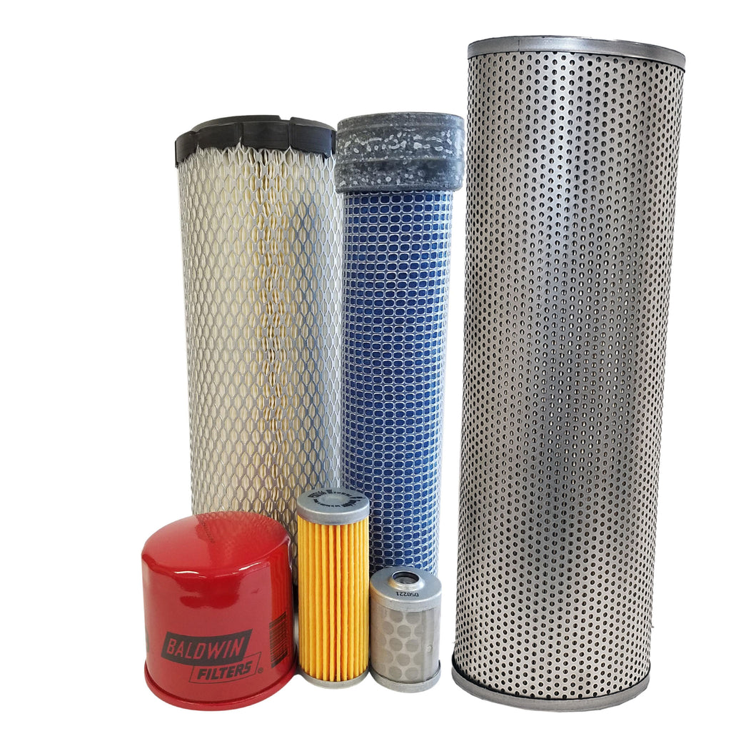 CFKIT Maintenance Filter Kit Compatible with KOBELCO Excavators SK35SR & SK35SR-2 w/ Yanmar Engine