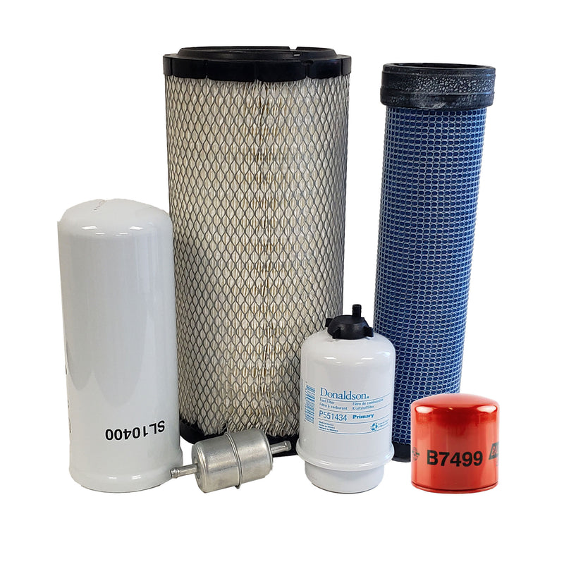 CFKIT Maintenance Filter Kit Compatible with NH C337 Skid Steer